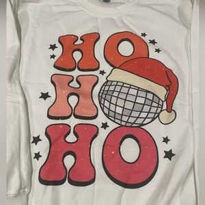 Super fun disco santa hat sweatshirt - NWOT